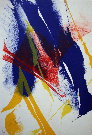 Paul JENKINS : Lithographie originale sign�e et num�rot�e : Seeing Voice Welsh Heart 4