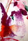 Paul JENKINS : Lithographie originale sign�e et num�rot�e : Seeing Voice Welsh Heart 5