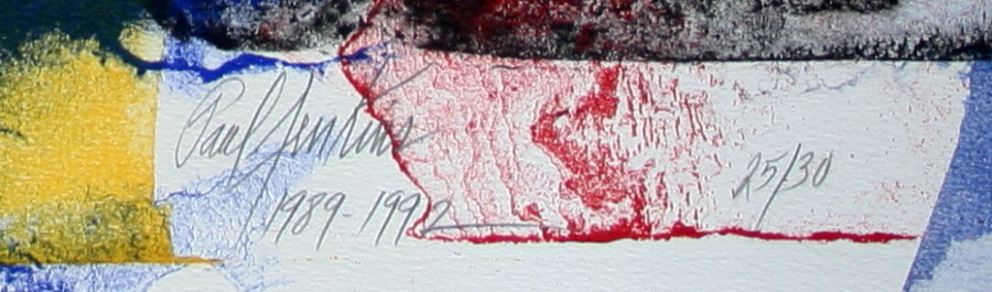 Paul JENKINS : Lithographie originale sign�e et num�rot�e : Phenomena 1989-1992