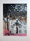 MICHEL-HENRY : Lithographie originale sign�e et num�rot�e : Sous un arbre