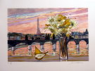 MICHEL-HENRY : Lithographie originale sign�e et num�rot�e : La Tour Eiffel