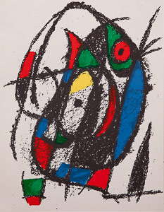 Litografa Joan Miro - Original Lithograph IV (1975)