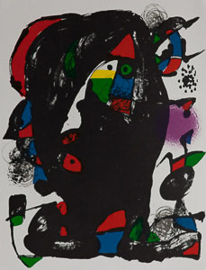Litografa Joan Miro - Original Lithograph IV (1981)