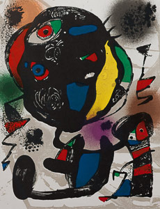 Joan Miro Original Lithograph - Original Lithograph V (1981)