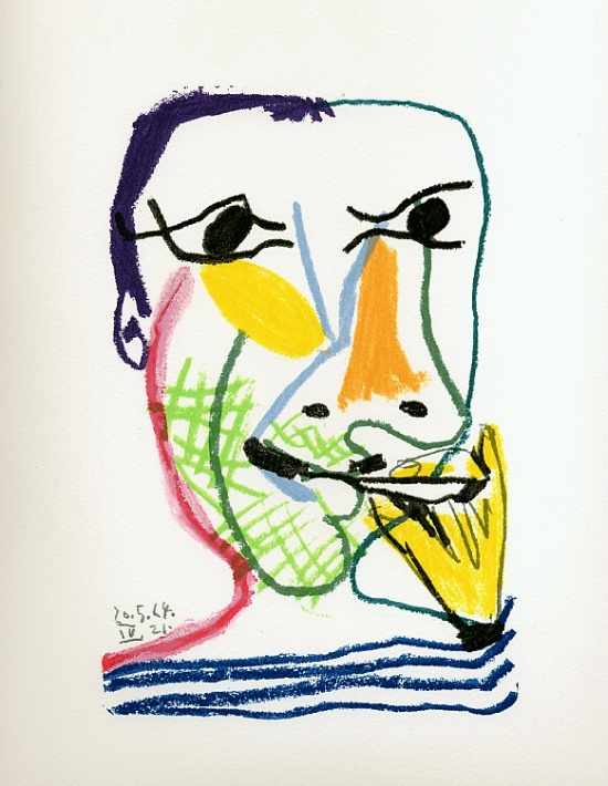 Lithographie de Pablo Picasso : Le Got du bonheur, Carnet I - Planche 17