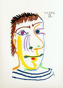 Litografia Pablo Picasso, le got du bonheur, Carnet I - Planche 22