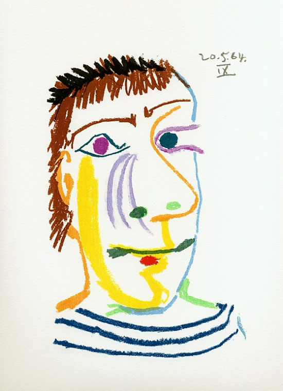 Litografa de Pablo Picasso - Le Got du bonheur, Carnet I - Planche 22