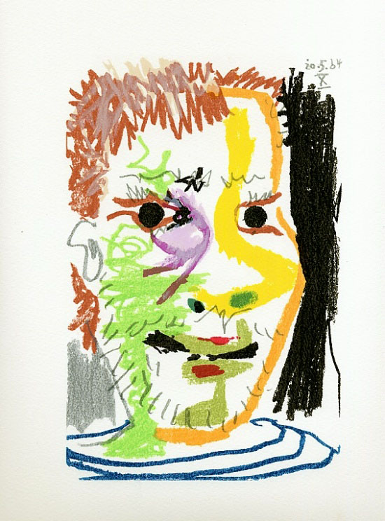 Litografa de Pablo Picasso - Le Got du bonheur, Carnet I - Planche 23