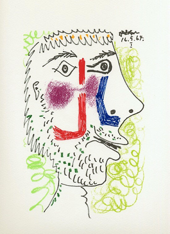 Litografa de Pablo Picasso - Le Got du bonheur, Carnet I - Planche 07