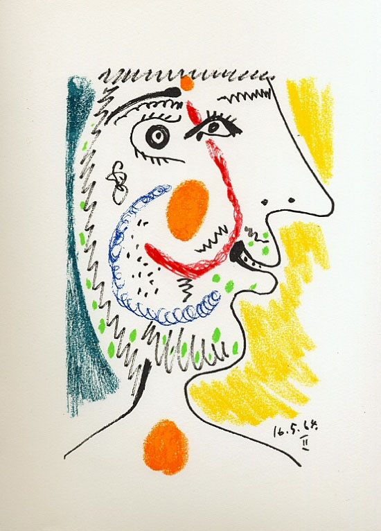 Litografa de Pablo Picasso - Le Got du bonheur, Carnet I - Planche 08