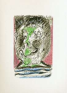 Litografia Pablo Picasso, le got du bonheur, Carnet II - Planche 20