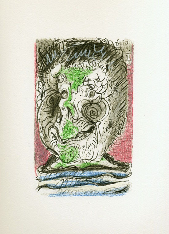 Lithographie de Pablo Picasso : Le Got du bonheur, Carnet II - Planche 20