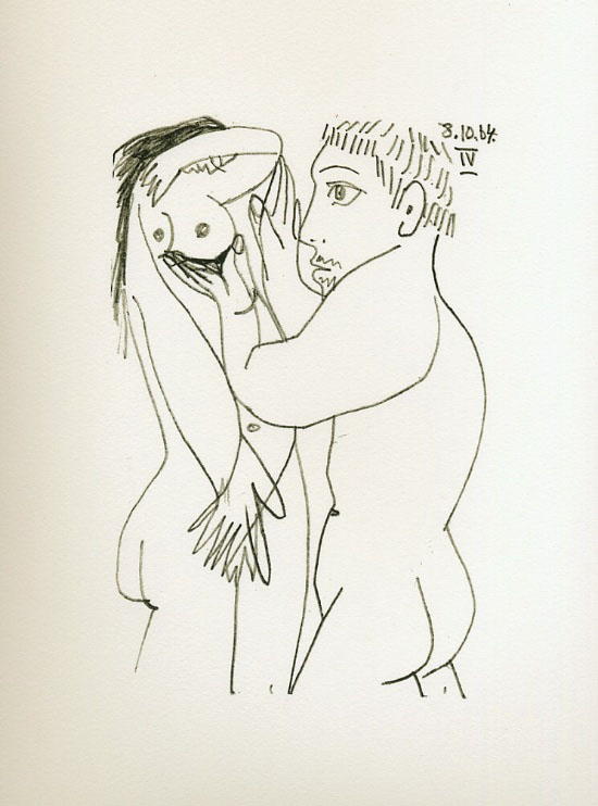 Lithographie de Pablo Picasso : Le Got du bonheur, Carnet III - Planche 04
