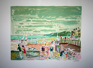 Lithographie Jean Claude Picot - Cabourg