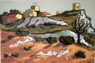 Jean-Claude QUILICI : Lithographie originale sign�e et num�rot�e : Eygali�res
