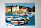 Jean Claude QUILICI : Lithographie originale : Cassis