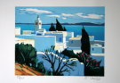 Jean-Claude QUILICI : Lithographie originale sign�e et num�rot�e : Sidi Bou Sa�d