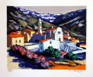 Jean Claude QUILICI : Lithographie originale : Montemaggiore