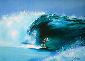 Victor Spahn Lithograph - The wave
