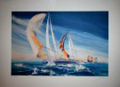 SPENCER : Litograf�a original : La carrera