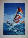 SPENCER : Original Lithograph : El spinnaker rojo