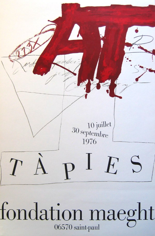 Antoni TAPIES : Lithographie originale, 1976