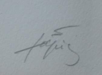Antoni TAPIES : Lithographie originale sign�e et num�rot�e : Encres et collages : Signature