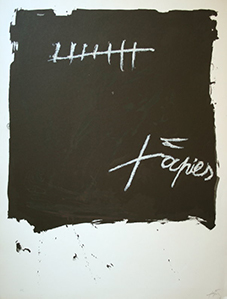 Lithographie Antoni Tpies - Encres et collages