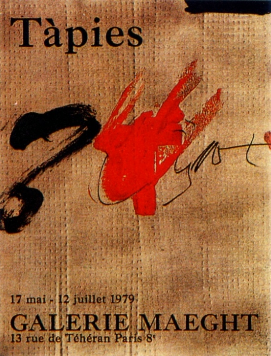Antoni TAPIES : Lithographie originale Juillet, 1979