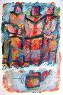 TOBIASSE : Lithographie originale : Les gens du cirque