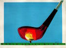 Alain VALTAT : Poster in serigraph : Golf 1