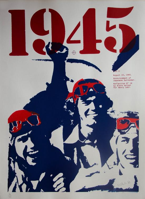 Srigraphie signe et numrote d'Alain Valtat : World War 2 - 1945
