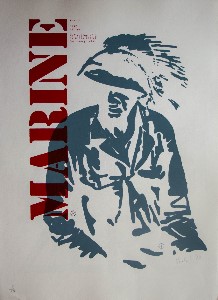 Serigraph Alain Valtat - Marine
