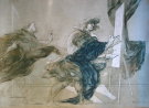 WEISBUCH : Lithographie originale : L'artiste