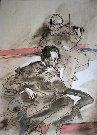WEISBUCH : Lithographie originale : En duo