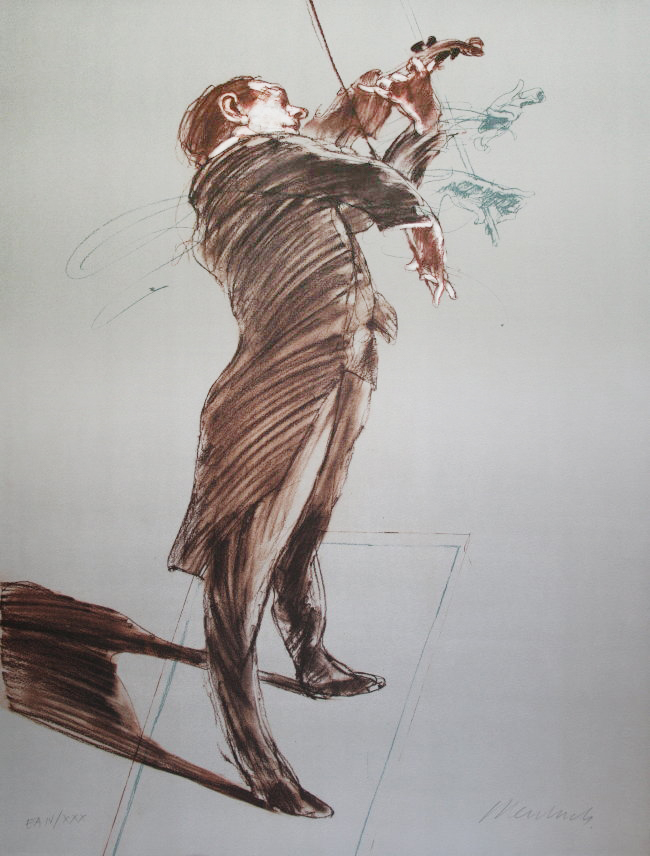 WEISBUCH : Lithographie originale sign�e et num�rot�e : Virtuose