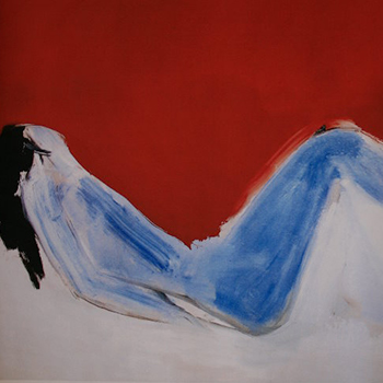 Nicolas De Stal : Nu bleu couch, 1955
