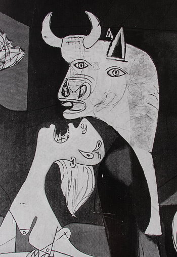 Pablo Picasso : Guernica - Dtail de l'oeuvre