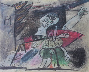Pablo Picasso : Guernica - Etude prparatoire 28 Mai 1937
