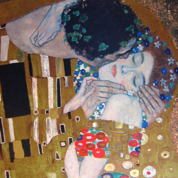 Gustav Klimt : Le baiser, 1909