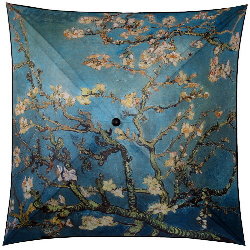 Van Gogh umbrella : Branches of almond-tree in bloom