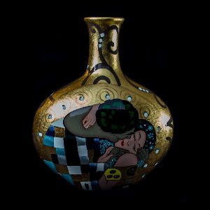 Vaso Gustav Klimt : El beso
