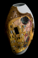 Vase Gustav Klimt en porcelaine : Le baiser, dtail n2