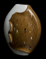 Vase Gustav Klimt en porcelaine : Le baiser, dtail n5