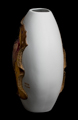 Vase Gustav Klimt en porcelaine : Le baiser, dtail n7