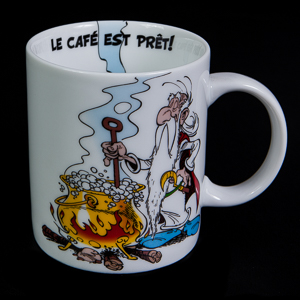Asterix mug : Le caf est prt