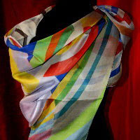 Silk scarves, squares and stoles