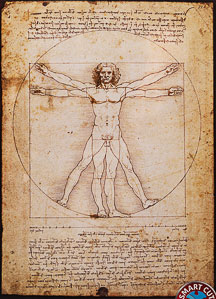 Puzzle Leonardo Da Vinci : Luomo vitruviano