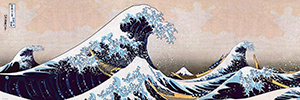 Rompecabezas Hokusai : La gran ola de Kanagawa (Panormico)