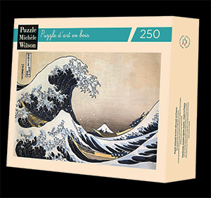Puzzle di legno Hokusai : La grande onda di Kanagawa (Michle Wilson)